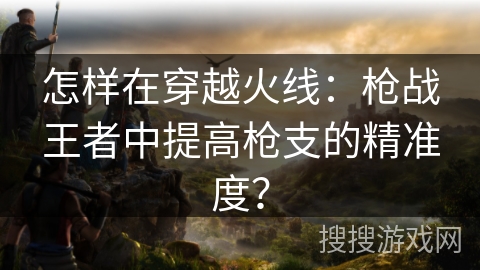 怎样在穿越火线：枪战王者中提高枪支的精准度？
