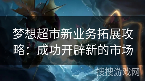 梦想超市新业务拓展攻略：成功开辟新的市场