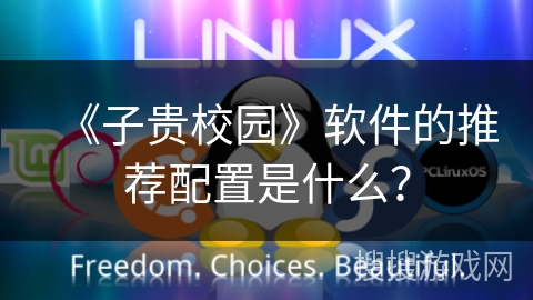 《子贵校园》软件的推荐配置是什么? 《子贵校园》软件的推荐配置是什么?
