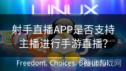 射手直播APP是否支持主播进行手游直播？