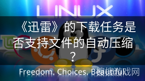 《迅雷》的下载任务是否支持文件的自动压缩? 《迅雷》的下载任务是否支持文件的自动压缩?