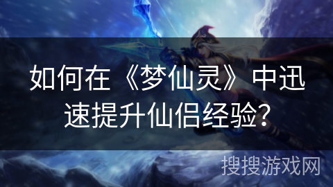 如何在《梦仙灵》中迅速提升仙侣经验？