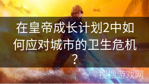 在皇帝成长计划2中如何应对城市的卫生危机？