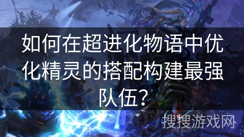 如何在超进化物语中优化精灵的搭配构建最强队伍？