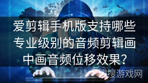 爱剪辑手机版支持哪些专业级别的音频剪辑画中画音频位移效果？