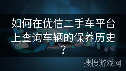 如何在优信二手车平台上查询车辆的保养历史？
