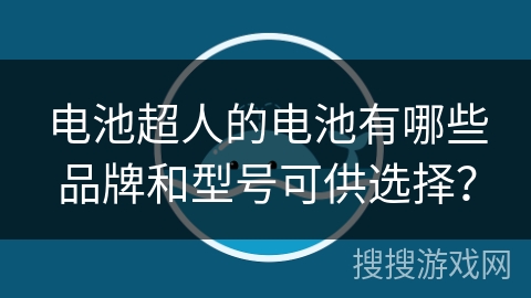 电池超人的电池有哪些品牌和型号可供选择？