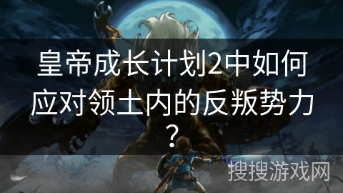 皇帝成长计划2中如何应对领土内的反叛势力？