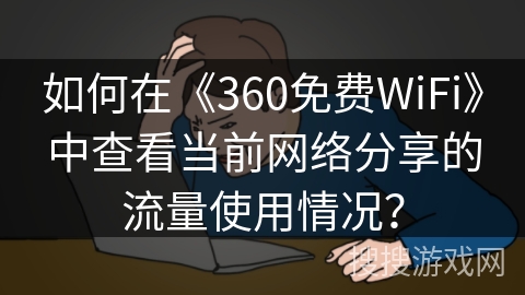 如何在《360免费WiFi》中查看当前网络分享的流量使用情况？