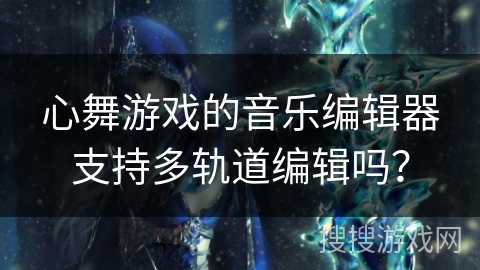 心舞游戏的音乐编辑器支持多轨道编辑吗？