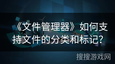 《文件管理器》如何支持文件的分类和标记? 《文件管理器》如何支持文件的分类和标记?