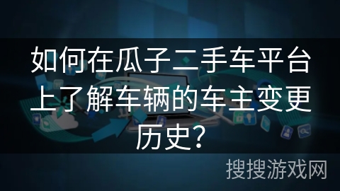 如何在瓜子二手车平台上了解车辆的车主变更历史？