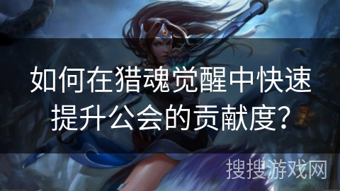 如何在猎魂觉醒中快速提升公会的贡献度？