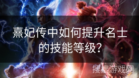 熹妃传中如何提升名士的技能等级？