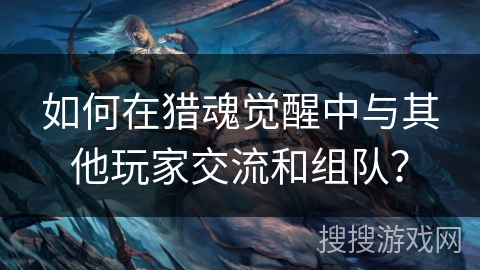 如何在猎魂觉醒中与其他玩家交流和组队？