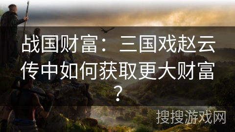 战国财富：三国戏赵云传中如何获取更大财富？
