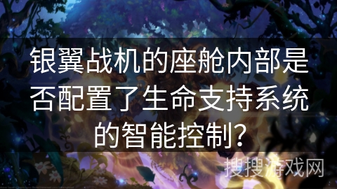 银翼战机的座舱内部是否配置了生命支持系统的智能控制？