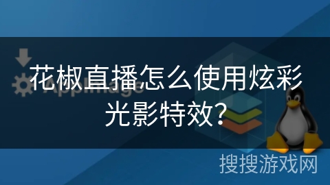 花椒直播怎么使用炫彩光影特效？