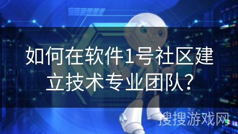 如何在软件1号社区建立技术专业团队？