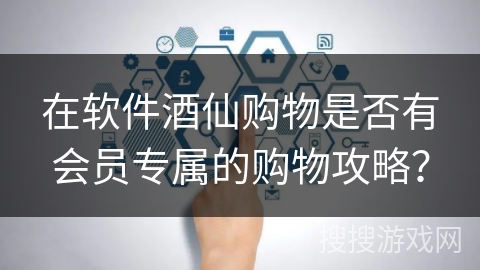 在软件酒仙购物是否有会员专属的购物攻略？