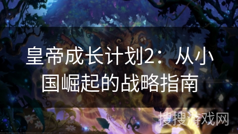 皇帝成长计划2：从小国崛起的战略指南