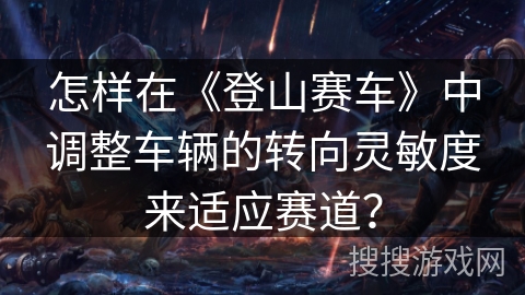 怎样在《登山赛车》中调整车辆的转向灵敏度来适应赛道？