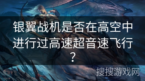 银翼战机是否在高空中进行过高速超音速飞行？