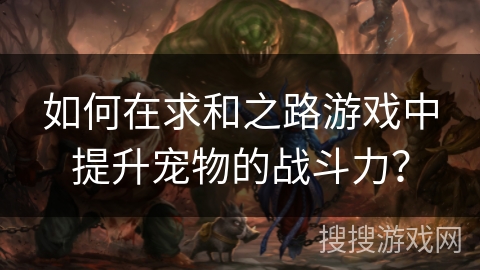 如何在求和之路游戏中提升宠物的战斗力？