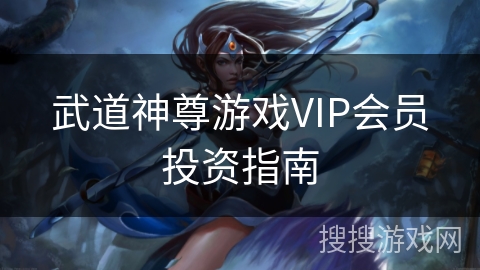 武道神尊游戏VIP会员投资指南