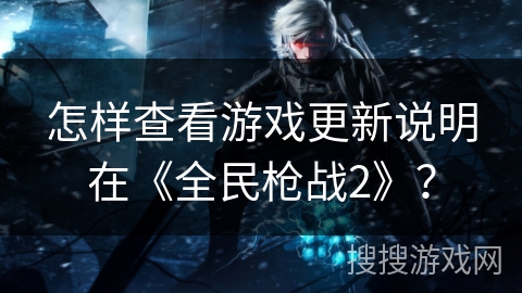 怎样查看游戏更新说明在《全民枪战2》？