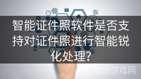 智能证件照软件是否支持对证件照进行智能锐化处理？