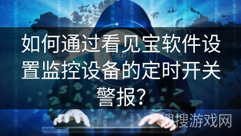 如何通过看见宝软件设置监控设备的定时开关警报？