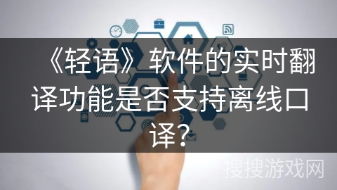 《轻语》软件的实时翻译功能是否支持离线口译？