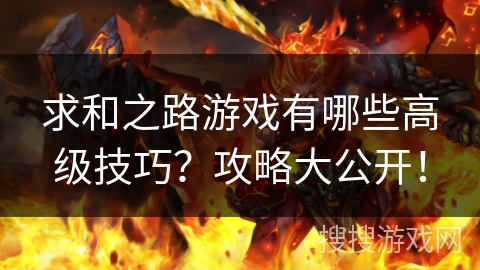 求和之路游戏有哪些高级技巧？攻略大公开！