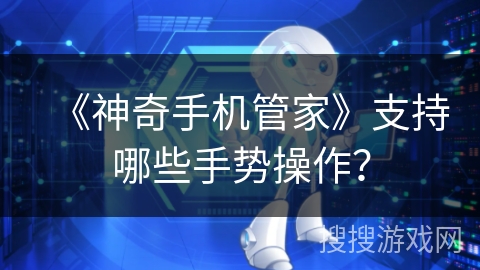《神奇手机管家》支持哪些手势操作？