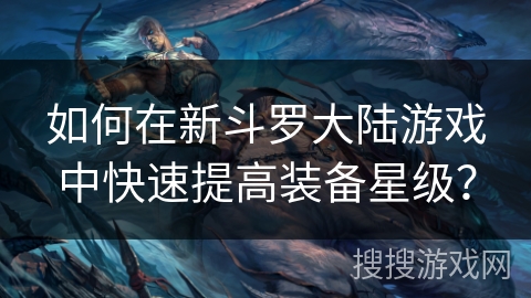 如何在新斗罗大陆游戏中快速提高装备星级？