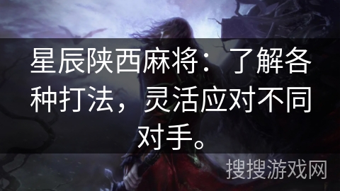 星辰陕西麻将：了解各种打法，灵活应对不同对手。
