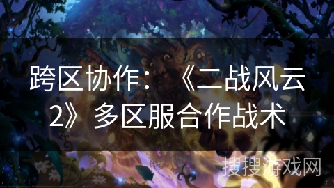 跨区协作：《二战风云2》多区服合作战术