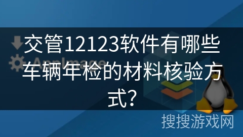 交管12123软件有哪些车辆年检的材料核验方式？