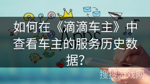 如何在《滴滴车主》中查看车主的服务历史数据？