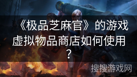 《极品芝麻官》的游戏虚拟物品商店如何使用？