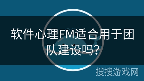 软件心理FM适合用于团队建设吗? 软件心理FM适合用于团队建设吗?