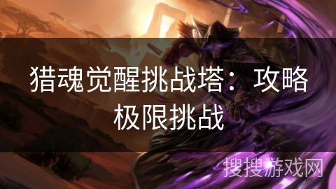 猎魂觉醒挑战塔：攻略极限挑战