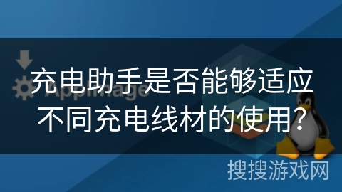 充电助手是否能够适应不同充电线材的使用？