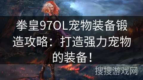 拳皇97OL宠物装备锻造攻略：打造强力宠物的装备！