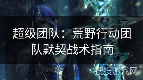 超级团队：荒野行动团队默契战术指南