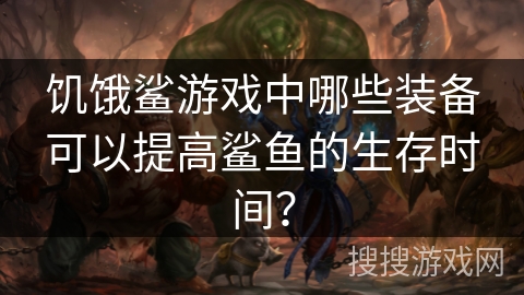 饥饿鲨游戏中哪些装备可以提高鲨鱼的生存时间？