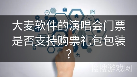 大麦软件的演唱会门票是否支持购票礼包包装？