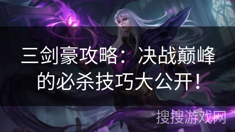 三剑豪攻略：决战巅峰的必杀技巧大公开！