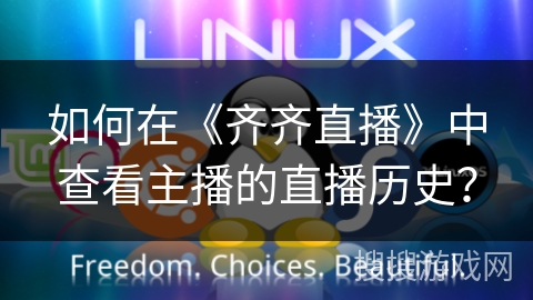 如何在《齐齐直播》中查看主播的直播历史？